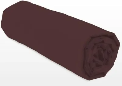 Image de Drap-housse LOVELY HOME LH71596, 140x190+30 cm, Marron chocolat, 100% Coton