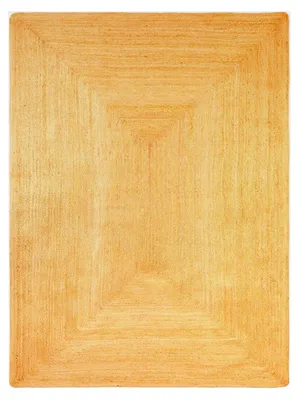 Produktbild von Teppich Flur Läufer 80 x 200 cm - Jute Teppich Natur Boho Ethno Muster – Handgefertigt und modern – 100% Naturfaser – Wohnzimmer, Schlafzimmer, Küche, Flur, Outdoor – Beige