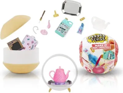 Immagine prodotto di MGA's Miniverse Make It Mini Lifestyle, oggetti decorativi in miniatura da modellare ed esporre, 15 oggetti, dagli 8 anni in su, set fai da te