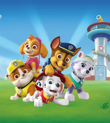 Produktbild von Sanders & Sanders Fototapete PAW Patrol Blau und Grün - 600628 - 180 x 202 cm