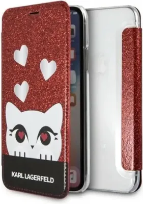 Productafbeelding van Karl Lagerfeld Klflbkpxvdcre iPhone X/Xs, rood/rood, Valentijnseditie