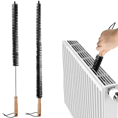 Immagine prodotto di Spazzola riscaldante, 2 pezzi, 60 cm, per una pulizia efficiente dei radiatori