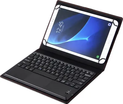 Produktbild von Univerzální pouzdro s odnímatelnou klávesnicí Bluetooth a touchpadem pro tablety se systémem Android, Windows 7 - 8", černé, rozložení QWERTY, HOPE R