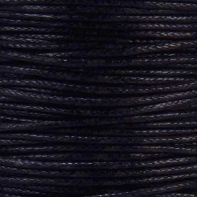 Produktbild von Baumwollkordel auf Karte schwarz 1 mm
