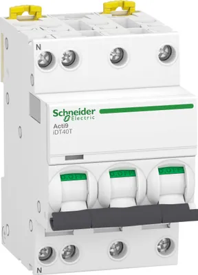 Image de Acti9 iDT40T - Disjoncteur modulaire - 3P+N - 16A - Courbe C - 4500A/6kA - SCHNEIDER ELECTRIC - A9P22716