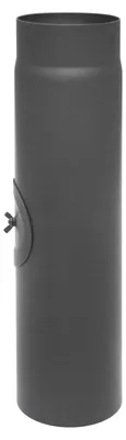 Produktbild von Raik Basic Längenelement 130mm gussgrau L: 500mm mit Tür für Rauchrohr / Ofenrohr