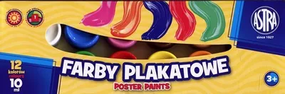 Obrázek produktu pro Farby plakatowe 10 ml 12 kolorów