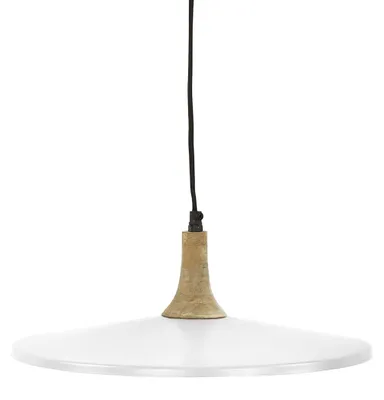 Imagen del producto de Lámpara colgante Pomax Brampton, color blanco, diámetro 40 cm, altura 13 cm