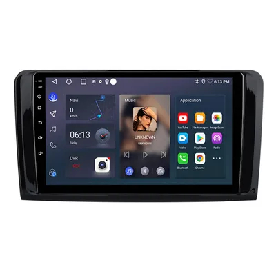 Image de Radio Android 128 Go pour Mercedes ML W164 2005-2012 Carplay Navigation Commandes au volant Bluetooth RDS WIFI DSP GPS DAB+
