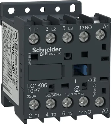 Produktbild von Leistungsschütz TeSys K AC3 6A 3P 1NO Spule 230VAC Schraubklemmen