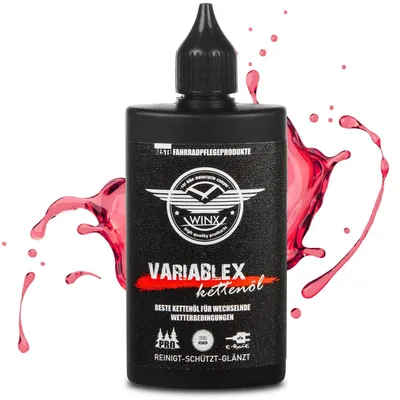Produktbild von WINX VARIABLEX Fahrrad Kettenöl Allwetter Öl Reinigung Schmierung & Schutz 100ml