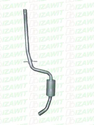 Produktbild von IZAWIT 16.117 Mittelschalldämpfer Schalldämpfer für SEAT Leon Schrägheck (1P1) Altea XL (5P5, 5P8) Altea (5P1) Toledo III (5P2)