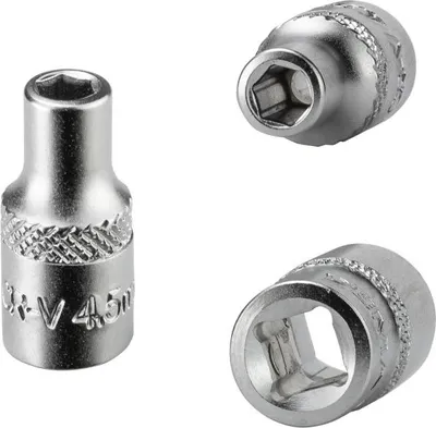 Produktbild von Stecknuss Sechskant 4,5mm 6Kant 1/4" kurz (CR-V)