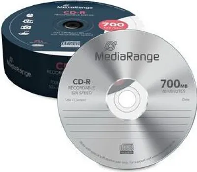 Immagine prodotto di MediaRange CD-R 700MB 25pcs Spindle 52x