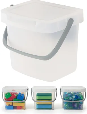 Produktbild von Organisationsbox Orgaisationscontainer Aufbewahrungsbox 19x15x17 cm 3 L transparent Organisation Raum Sortieren Lagern Reinigung Hauswirtschaftsräume Reinigungsprodukte
