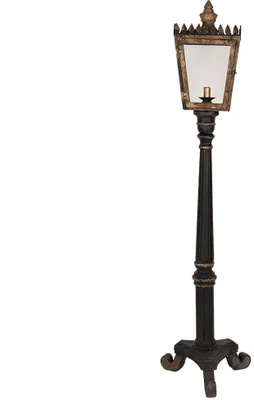 Produktbild von Clayre & Eef Stehlampe 44x40x172 cm Schwarz Goldfarbig Holz