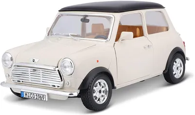 Image de Bburago 18-12036 - Maquette de voiture - Mini Cooper 1969 (beige, échelle 1:16)