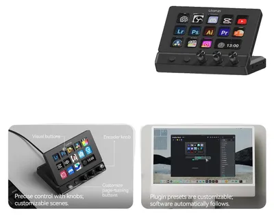 Immagine prodotto di Stream-Controller, 14 tasti personalizzabili, hub USB-C 8-in-1, modello D200X