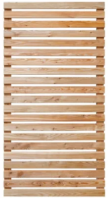 Produktbild von Ligna Gard Rhombus Holz Zaun Binz ca. 90x180cm Lärche natur mit 2 Riegeln Ohne Pfosten