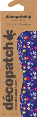 Produktbild von Décopatch 6x Blisterpackung 3 Bogen Papier 30x40cm gleichen Design Nr. 813 C813C