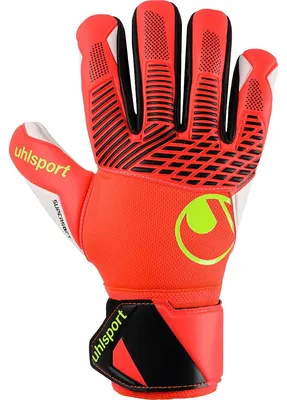 Produktbild von Uhlsport Fm Supersoft Hn Torwarthandschuhe - Neonrot / Weiß / Neongelb  | Größe: 10