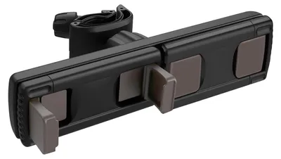 Immagine prodotto di Apokin, doppio supporto per smartphone girevole per barra rotonda, nero