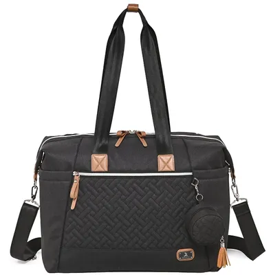 Imagen del producto de Bolso cambiador - Impermeable - Gran capacidad - Negro - Para padres y viajes