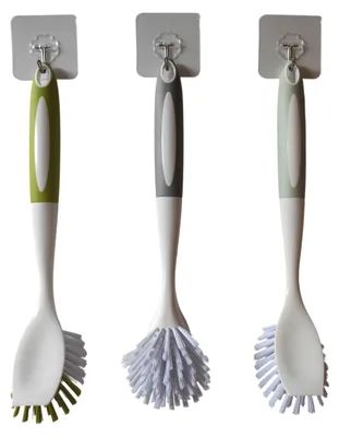 Produktbild von 3 Stück Geschirrbürsten, Küchenbürsten mit Nylonborsten
