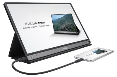 Produktbild von ASUS MB16AP, 39,6 cm (15.6"), 1920 x 1080 Pixel, Full HD, 5 ms, Grau