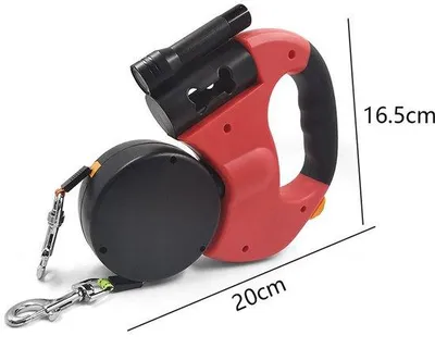 Obrázok produktu pre dlhý dvojitý tkaný vodítko pre psov s LED osvetlením