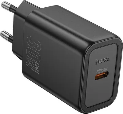 Image de Chargeur de téléphone Hoco USB C QC PD 30W N62 noir