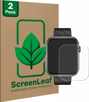 Produktbild von 2x ScreenLeaf Schutzfolie für Bekomiya Smartwatch 2" nachhaltiger Displayschutz Display Schutz Folie Klar Transparent