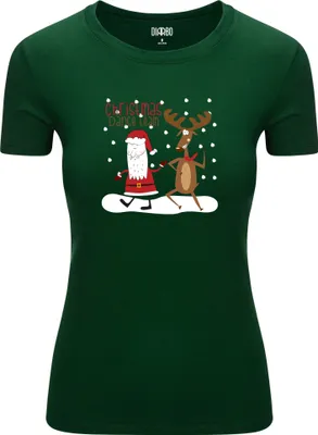 Produktbild von Diarbo Damen Weihnachts-T-Shirt Weihnachtsgeschenk Weihnachtstanzteam Dunkelgrün Gr.L