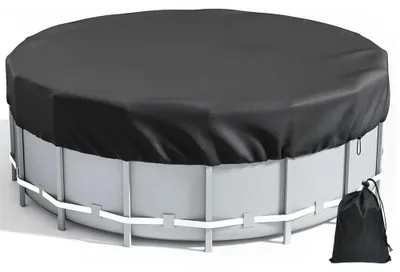 Productafbeelding van Ronde zwembadafdekking 122 x 30 cm, waterdicht en uv-bescherming, voor hondenzwembad