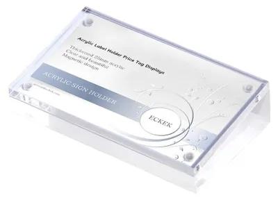 Productafbeelding van Solidchoice - Acryl Labelhouder voor Prijsetiketten met Tafelstand