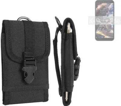 Produktbild von K-S-Trade Holster Handy Hülle kompatibel mit Doogee X97 Holster Handytasche Gürtel Tasche Schutz Hülle Robust Outdoor schwarz
