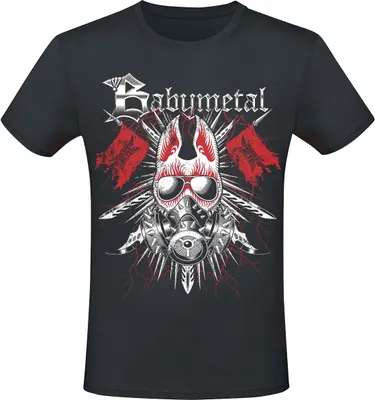 Produktbild von Babymetal T-Shirt Herren Gas Mask schwarz M