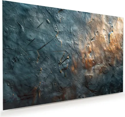 Produktbild von Glasbild 60x40cm in XXL für Wohnzimmer, Schlafzimmer Motiv Metallische Oberfläche