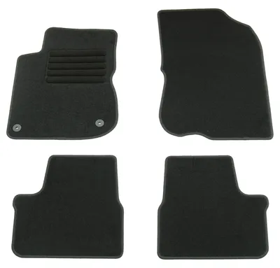 Fußmatten-Set für Peugeot 2008, 05/2013-12/2019, 4-teilig, Schwarz