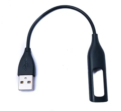 Zdjęcie produktu dla SYSTEM-S Kabel USB 2.0 11 cm do ładowania Fitbit Flex Smartwach w kolorze czarnym