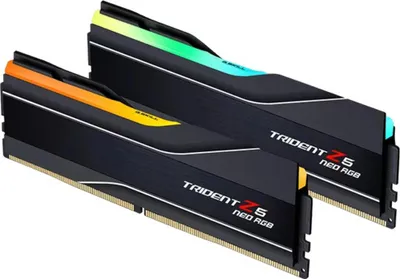 Produktbild von G.Skill Trident Z5 Neo RGB F5-6000J3238G32GX2-TZ5NR, 64 GB, 2 x 32 GB, DDR5, 6000 MHz, 288-pin DIMM