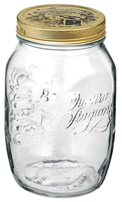 Immagine prodotto di Bormioli Rocco Quattro Stagioni 6 Stück, Inhalt 1000 ml, mit Deckel goldfarben