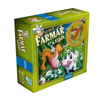 A board game box with cartoon farm animals.
