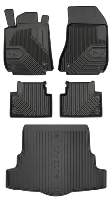 Produktbild von Gummimatten + Kofferraumwanne für Alfa Romeo 159 2005-2011 (Limousine, mit Reserverad) – Schwarz, passgenau – Wielganizator