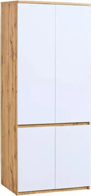 Produktbild von Kleiderschrank 80 cm CARYM - Wotan Eiche / Weiß
