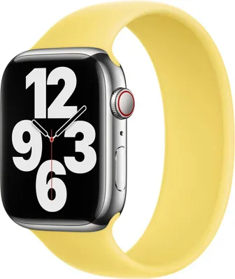 Zdjęcie produktu dla Apple Silicone Solo Pasek do Apple Watch | 44/45/46/49 mm - Rozmiar 10 - Lemon Zest
