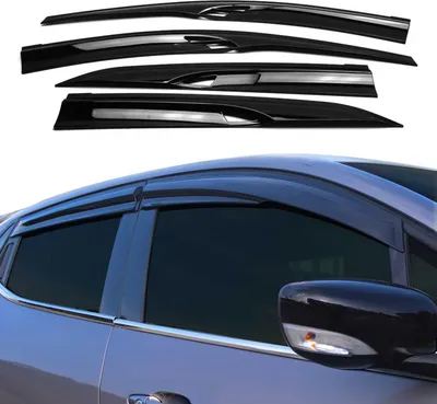 Immagine prodotto di Paravento parapioggia nero per HONDA CIVIC dal 2016 Berlina 4 pz