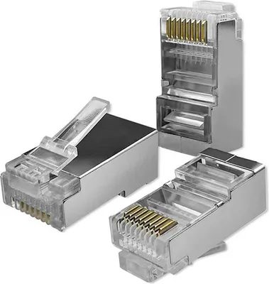 Obrázok produktu pre Konektor Qoltec priechodný, RJ45 | Cat6 | FTP | priechodný | pozlátené kontakty | 10 kusov