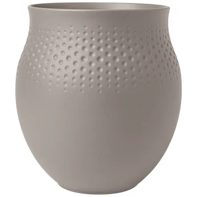 Produktbild von Villeroy & Boch Manufacture Collier taupe Vase Perle groß 16,5x16,5x17,5cm