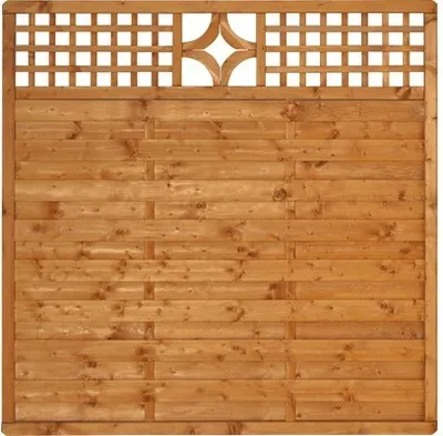 Produktbild von Zaun Hauptelement Konsta Livia 180 x 180 cm kirschbaum